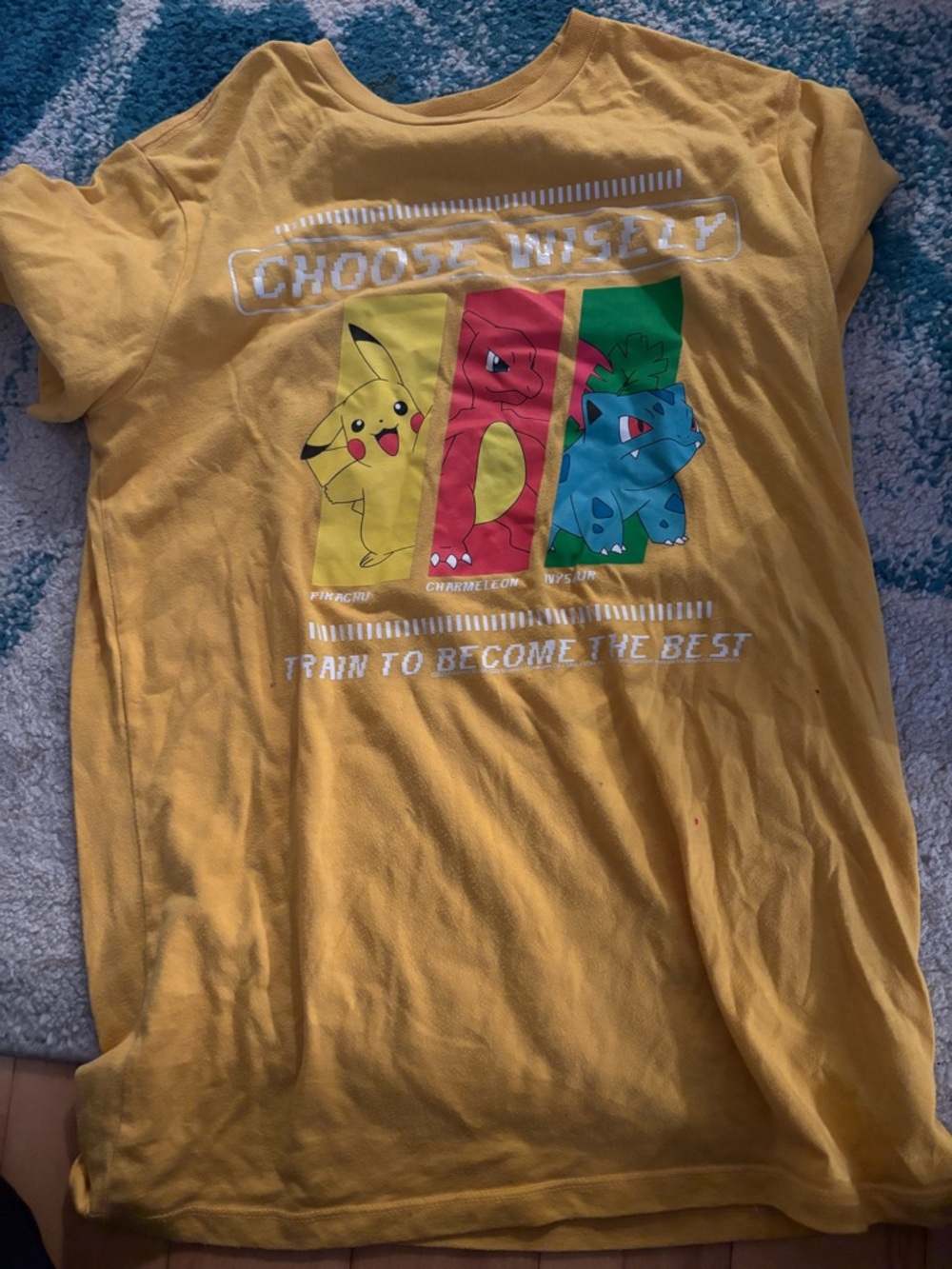 Old Navy Yellow Pokémon 'Choose Wisely' Graphic Tee